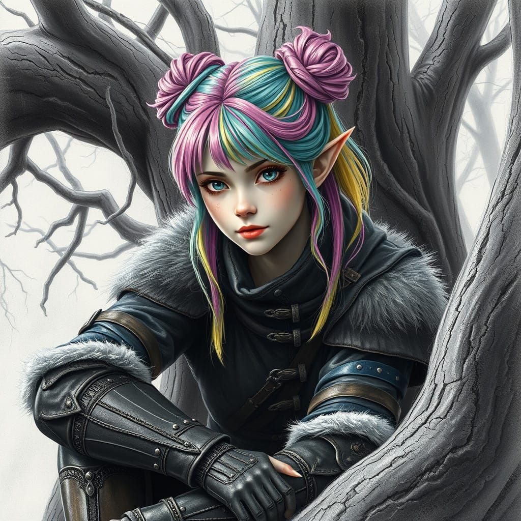 Ethereal Thief in Charcoal Splendor