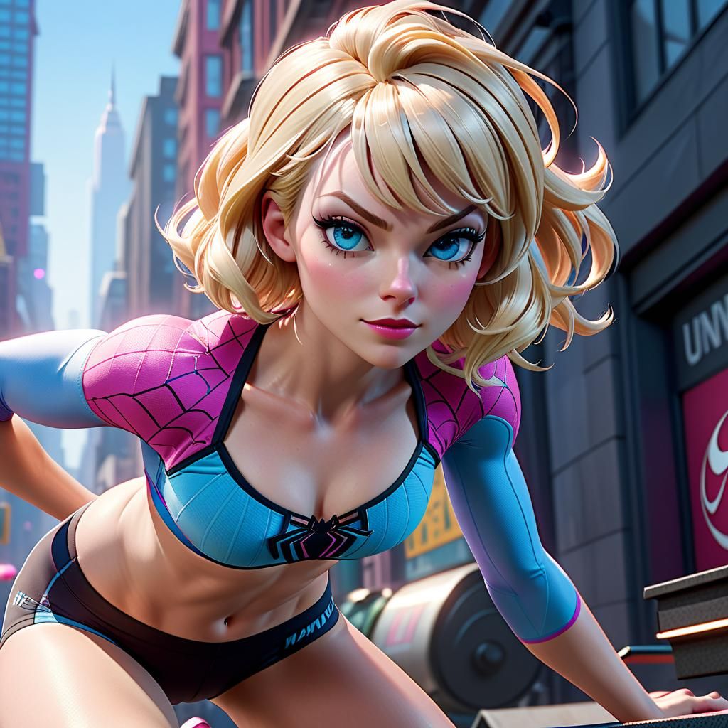 Ghost Spider, Gwen Stacy in Dark City Street