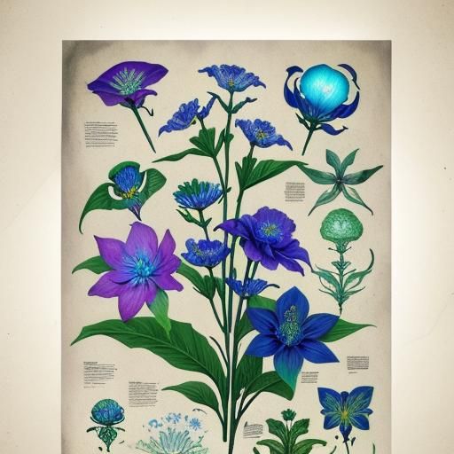 Alien Flower Botanical Print