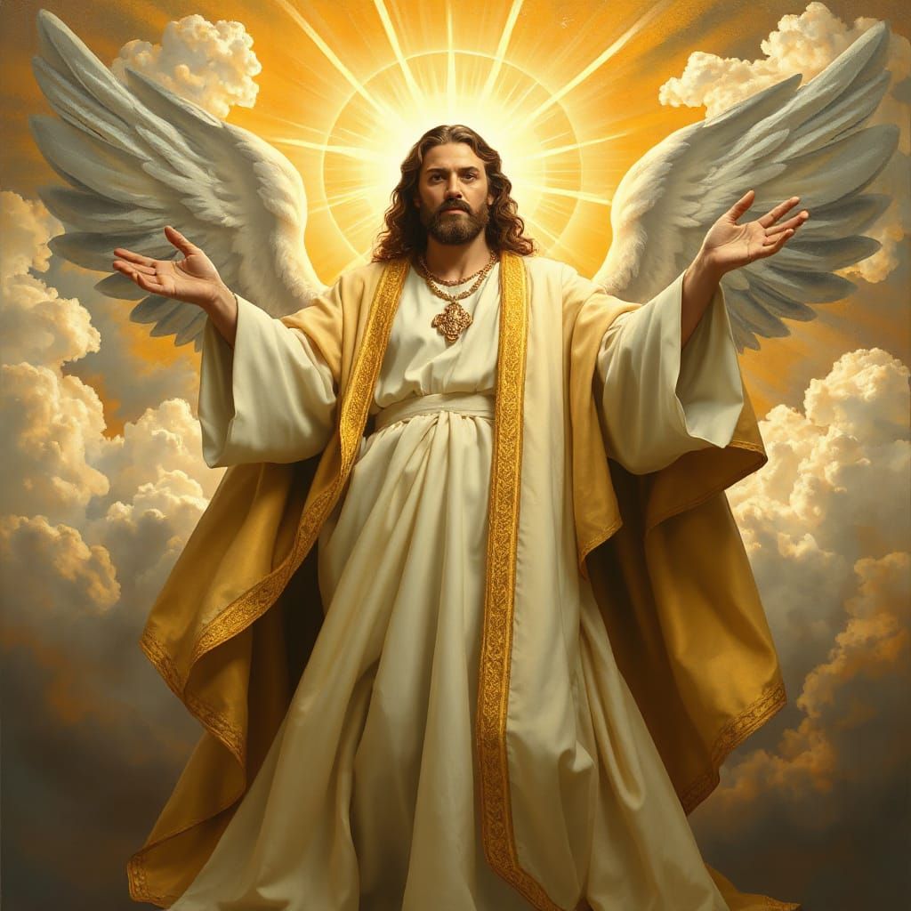 Divine Majesty in Golden Light
