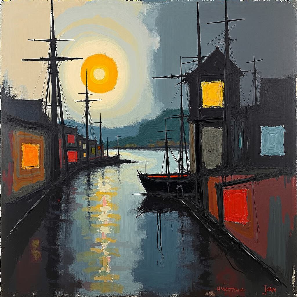 Abstract Expressionist Landscape by Joan Mitchell