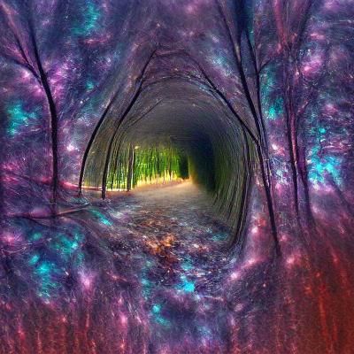 Forest Tunnel Opens to the Universe