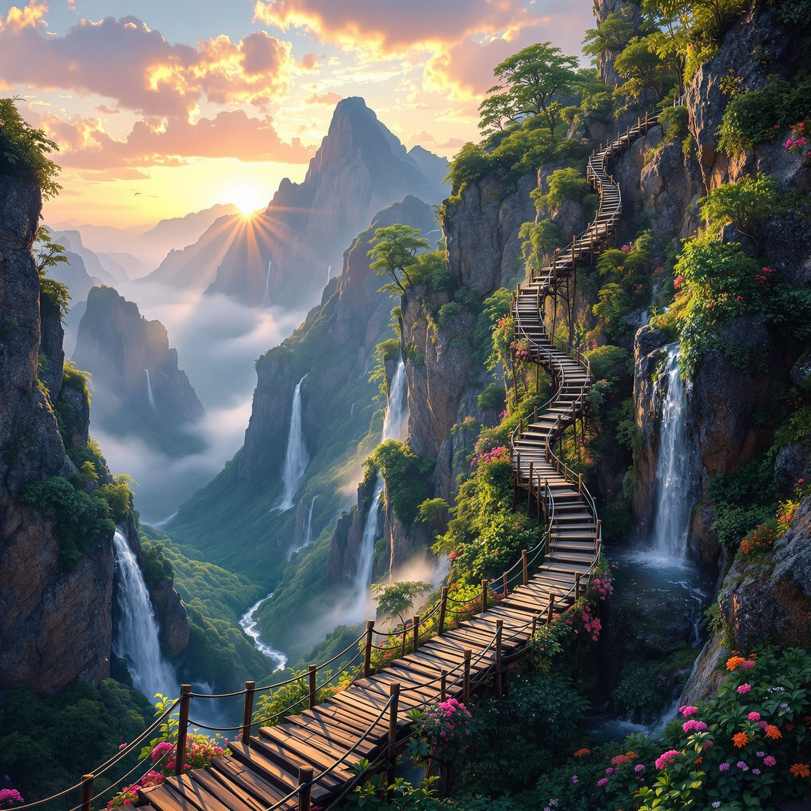 Stairway with a View