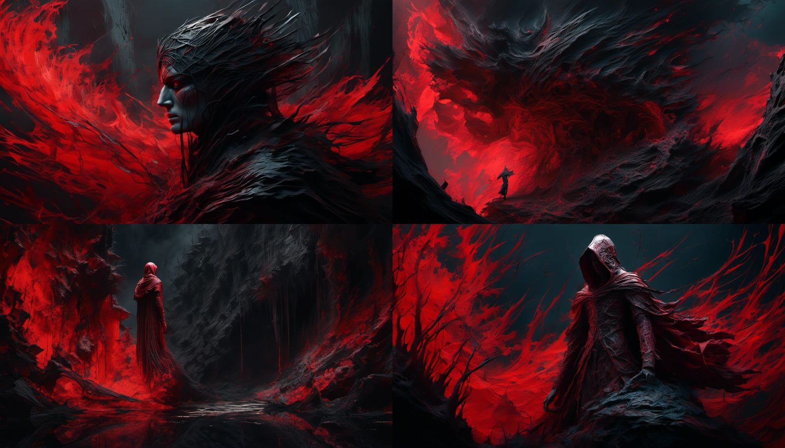 Dark Fantasy Dante in Detailed Digital Art