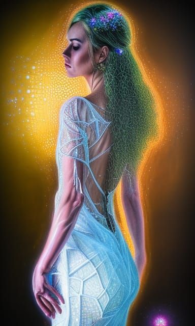 Bride in Lace Dress with Steampunk Muscle Car