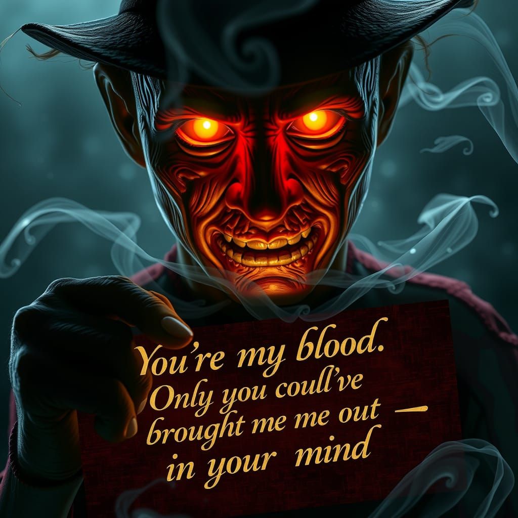 Freddy Krueger in Dreamlike, Ethereal Portrait