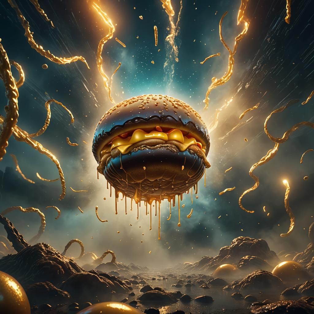McDonald's Embryo in Ethereal Digital Painting