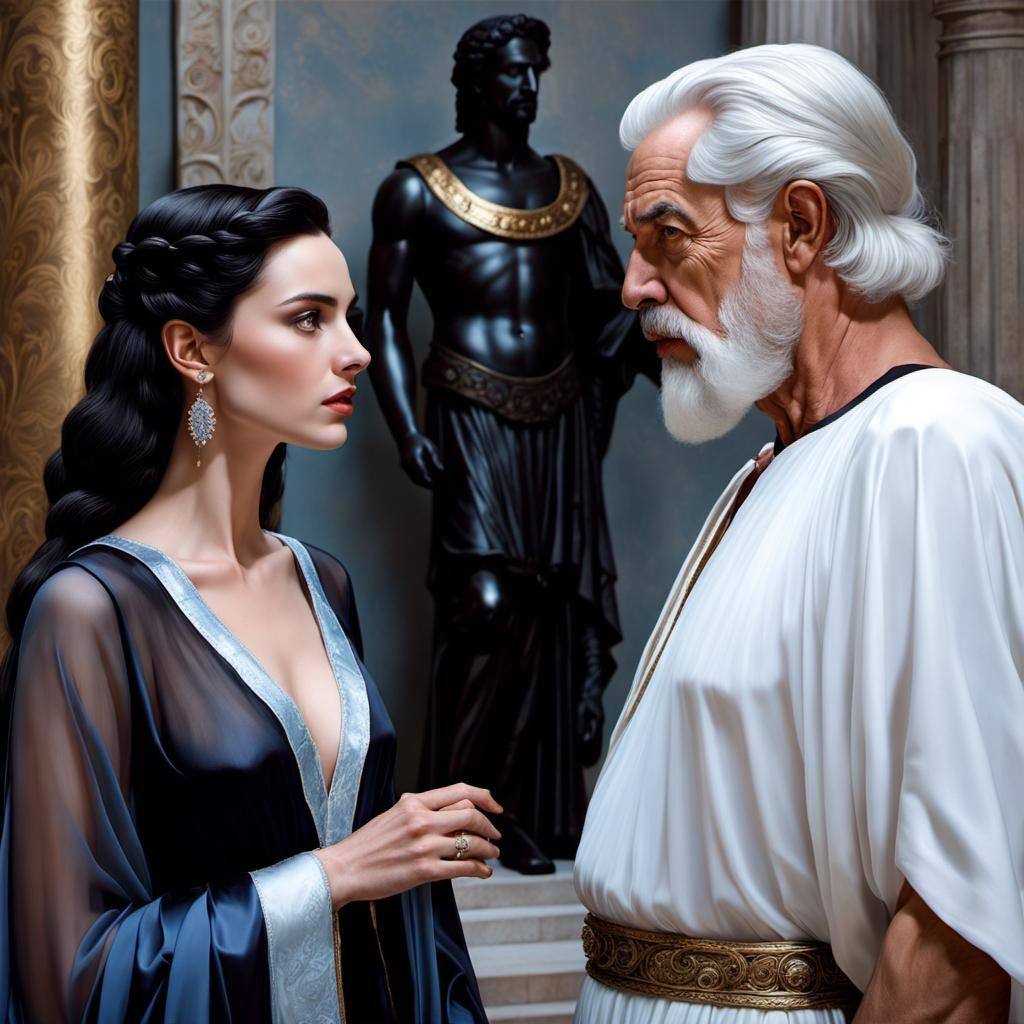 Morgan makes war plans with her co-ruler Astyanax