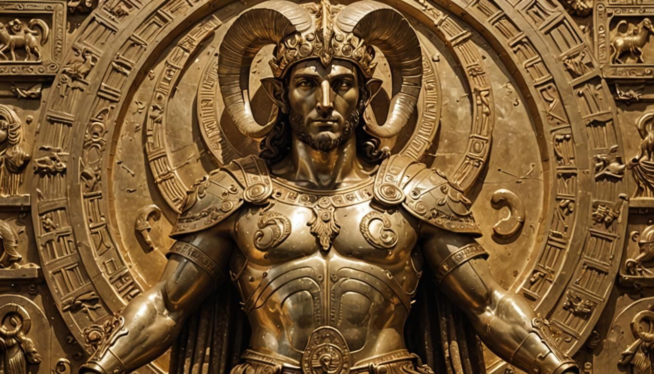 "Mu de Aries, el Caballero Dorado, en el Templo de Athena. S...