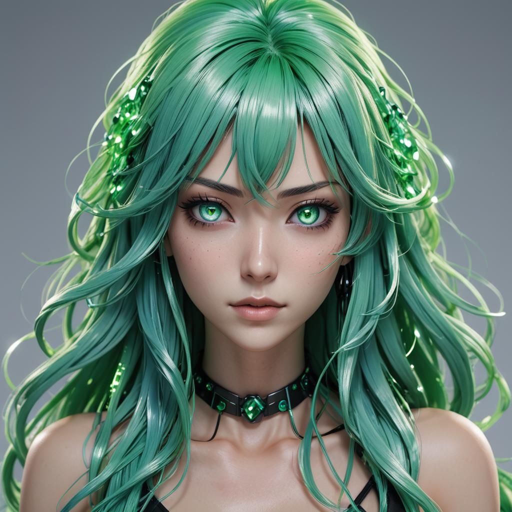 Ryoko Portrait in Anime-Inspired 3D Art