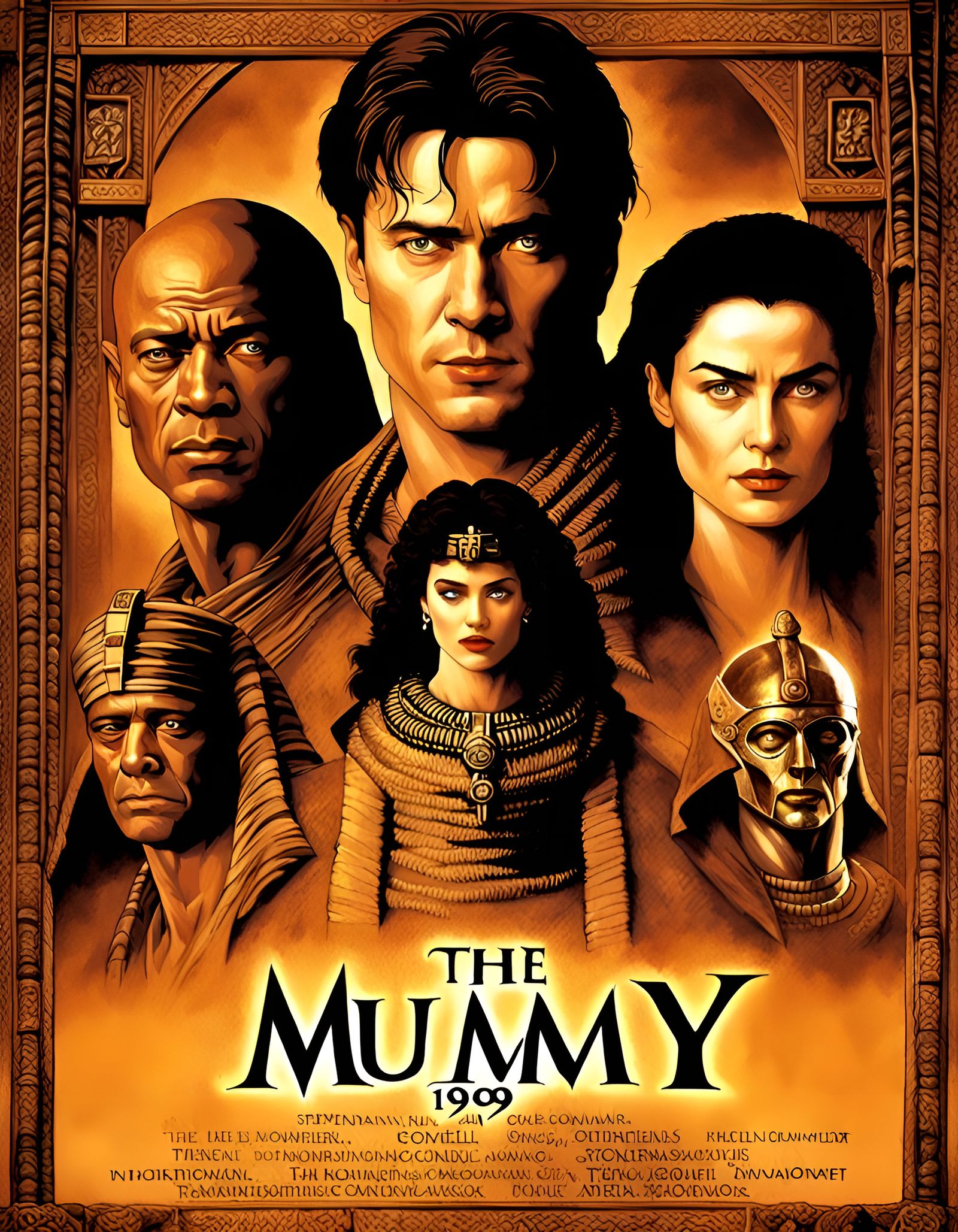 The Mummy Movie Poster: Comic Book Art