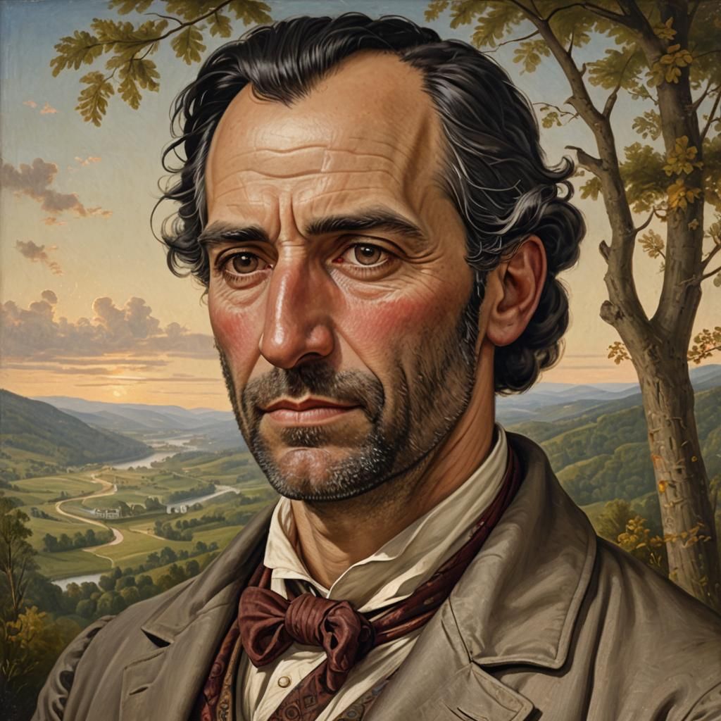 Historical American Portrait of William Abraham
