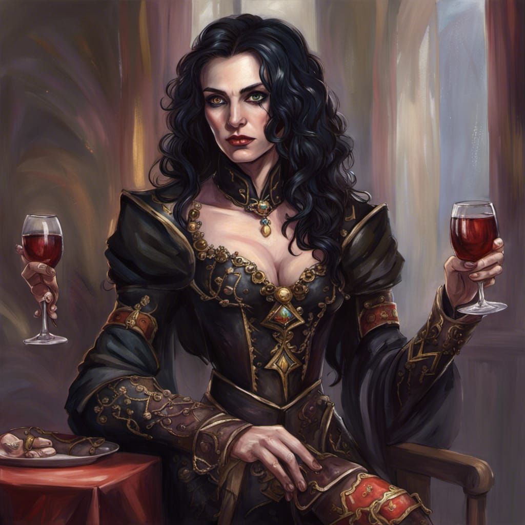 Countess Warrior Royal Portrait in Fantasy Style