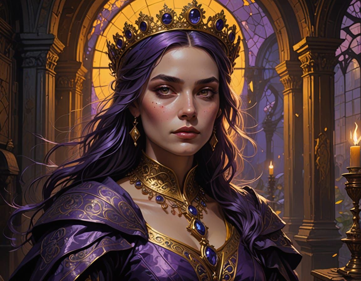 Ethereal Queen Margot and La Mole in Dark Fantasy