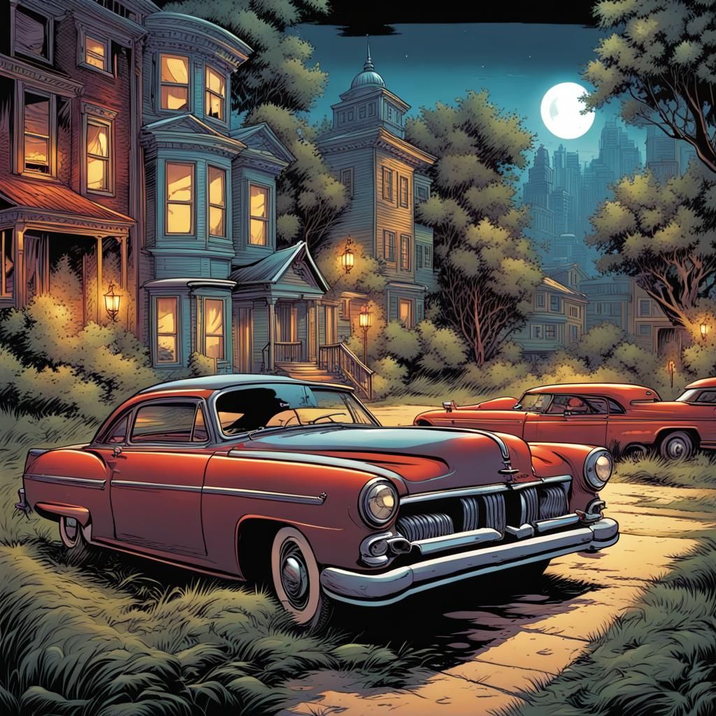Classic Oldies Music in Comic Book Art Style