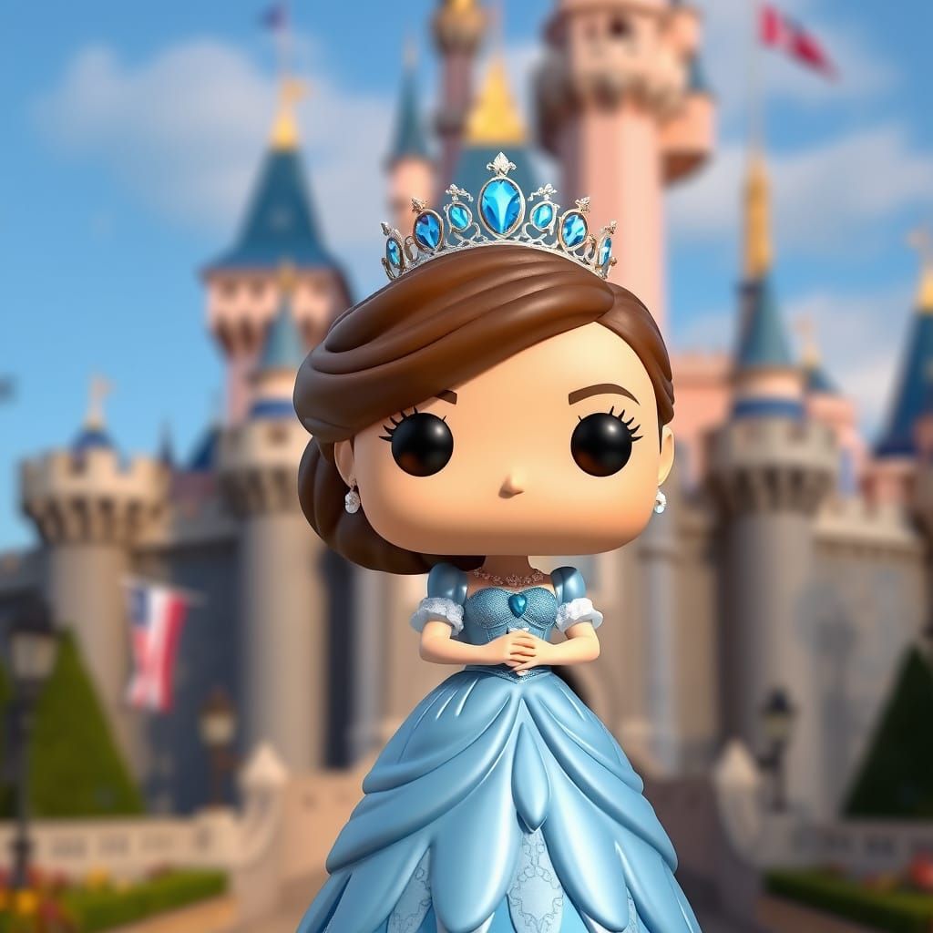 Funko Pop Figure Disney Princess Kate Middleton at Disneyland