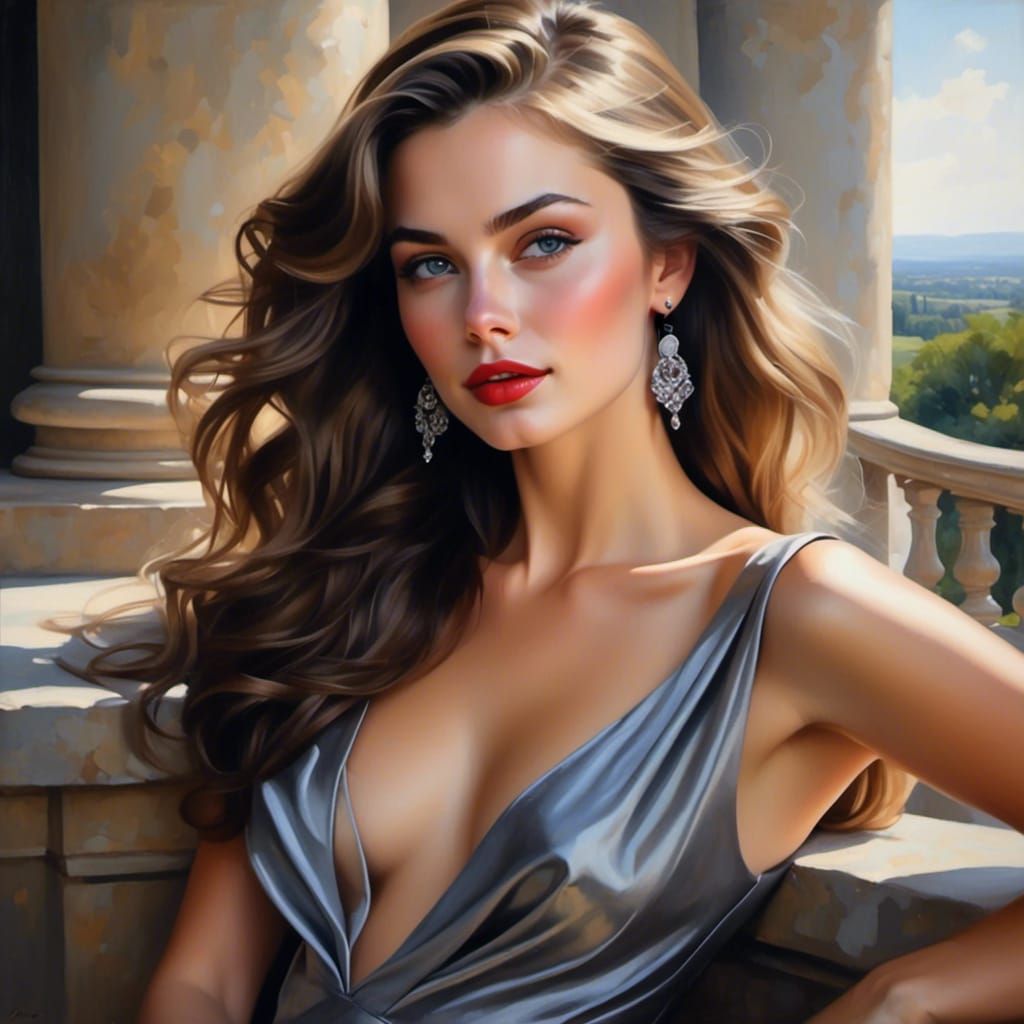 <lora:Beautiful Visions:1.0> Stunning candid full-body dark fantasy portrait "beautiful brunette protagonist" in an anci...