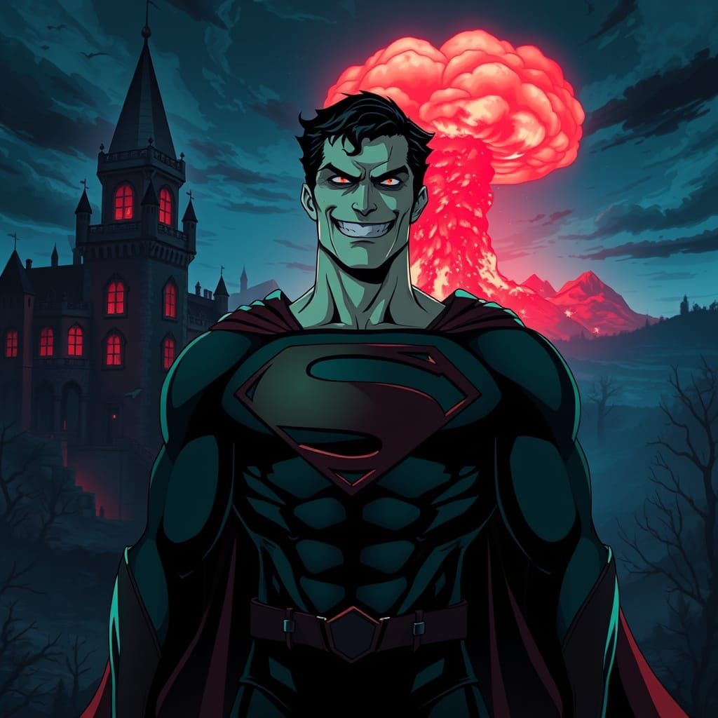 Haunted Evil Superman: Nuclear Apocalypse in Cel-Shaded Anim...