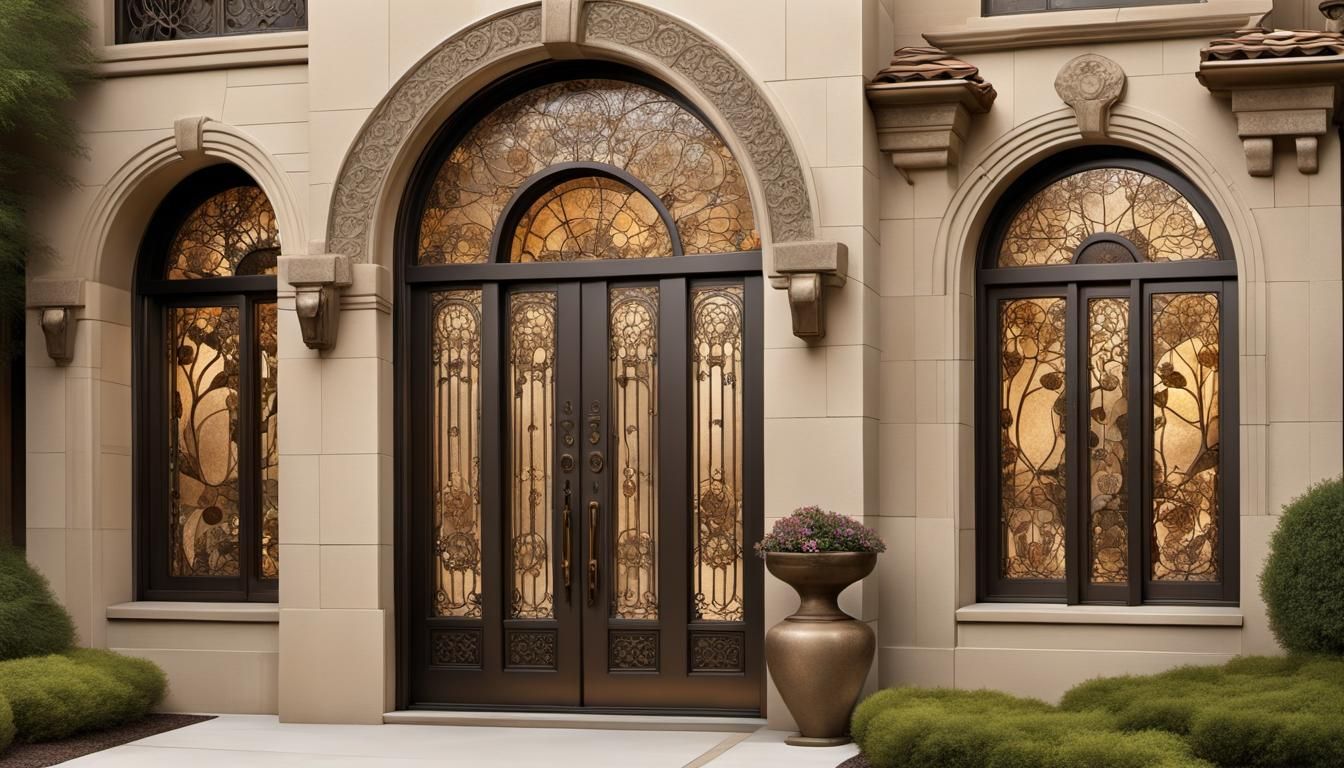 Belle Epoquue and Art Nouveau Front doors