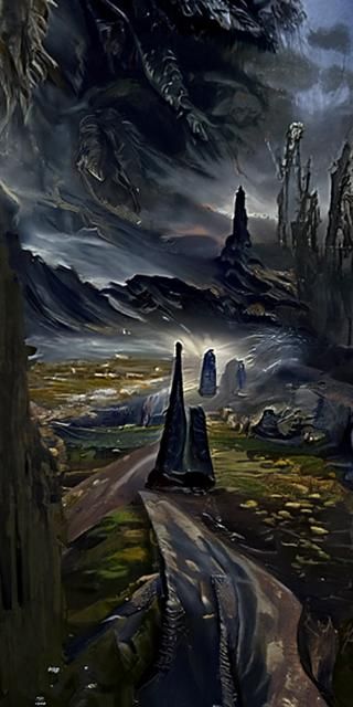 Obsidian Obelisk: A Hyperdetailed Fantasy Landscape