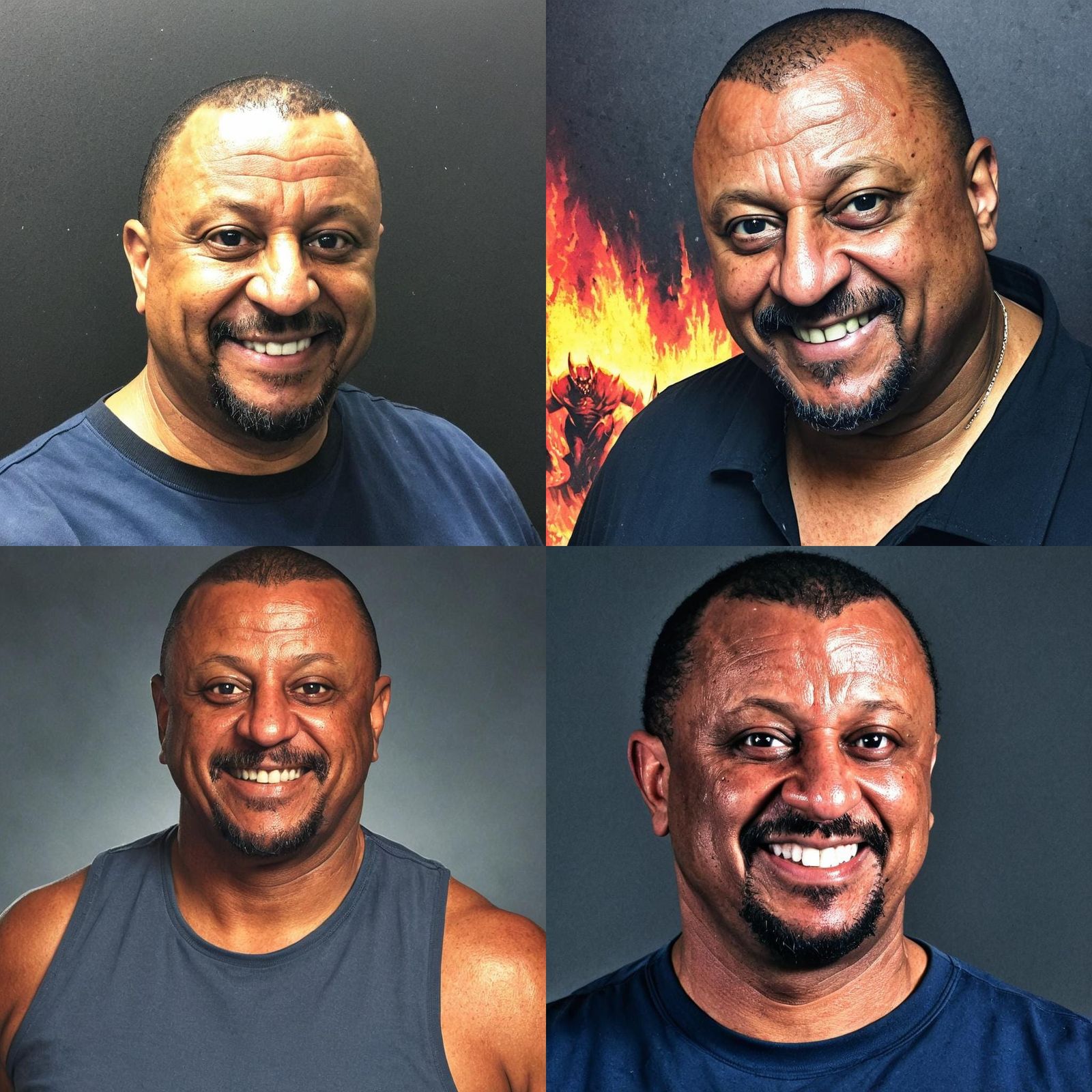 Demonic Portrait in Hell: Comic Book Art Style