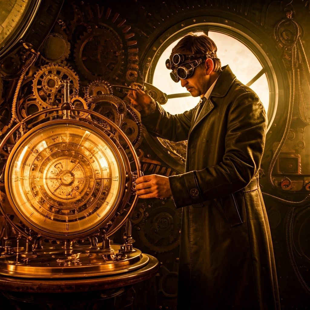 Steampunk Inventor Sets Time Machine for the Future