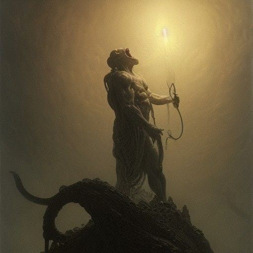 Eldritch Deity Consuming Cosmic Entities