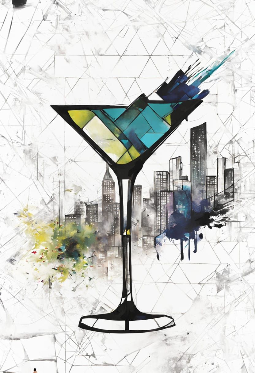 Urban Oasis in Abstract Style