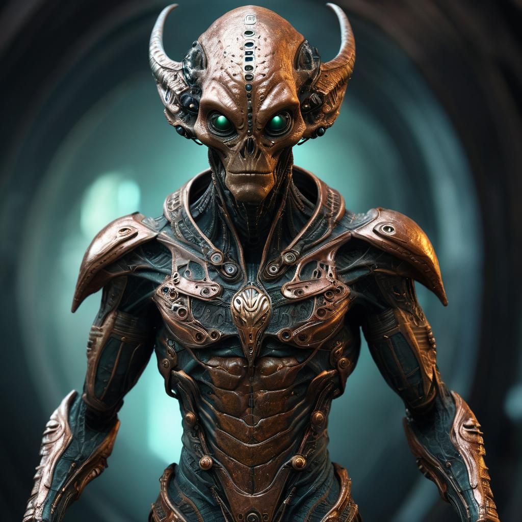 Copper skin alien