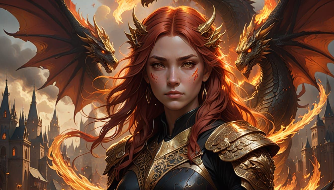 Ethereal Beauty Confronts Fiery Majesty in Triadic Colors