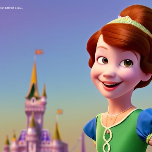 Sofia the First: 3D Digital Art