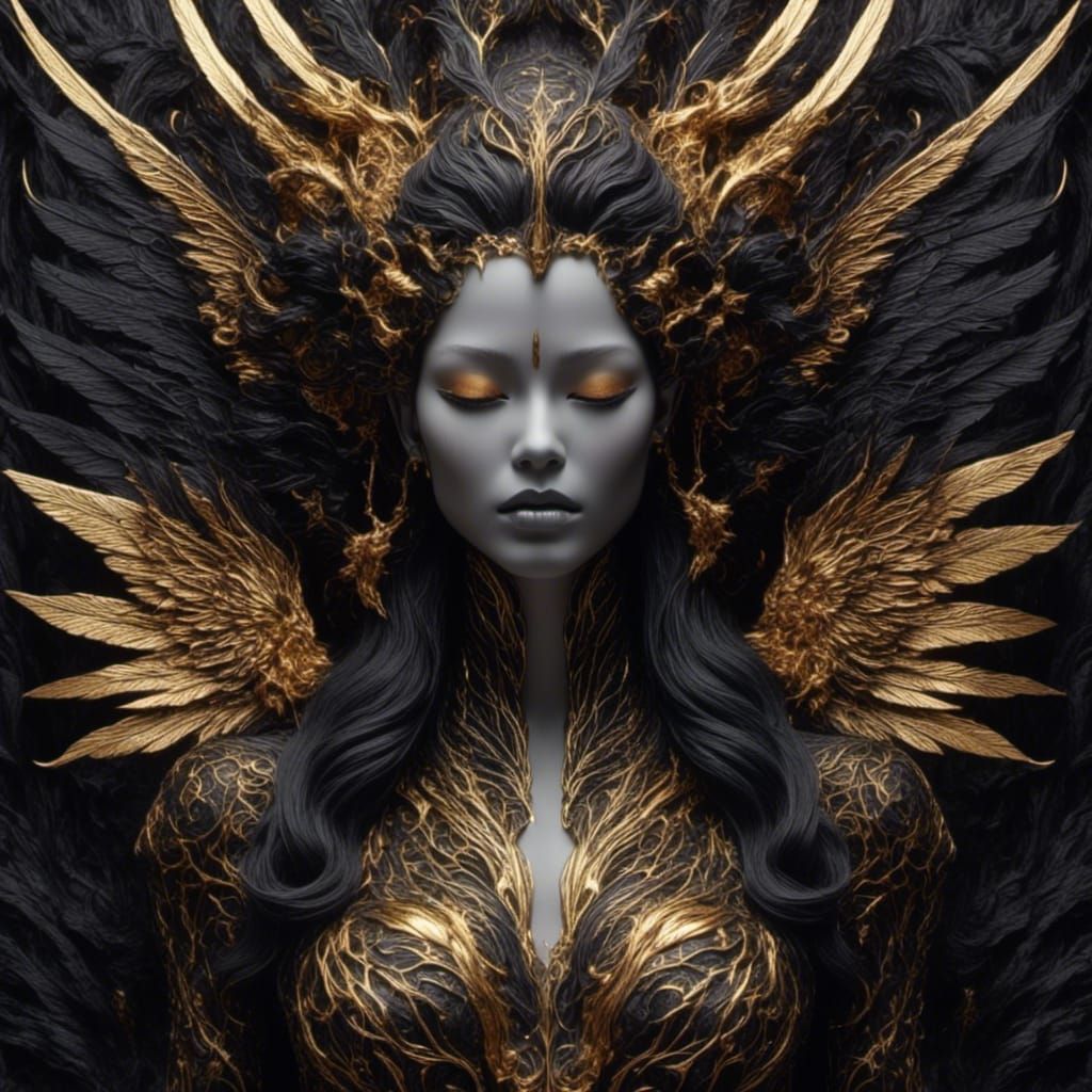 Noir Angel of Vengeance Digital Art