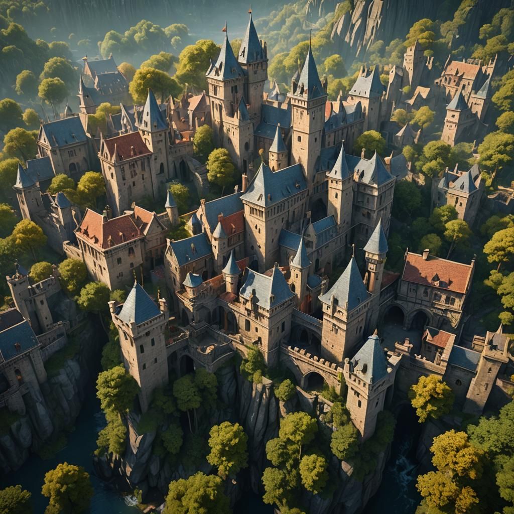 Robin Hood: Detailed Matte Painting in Fantasy Style