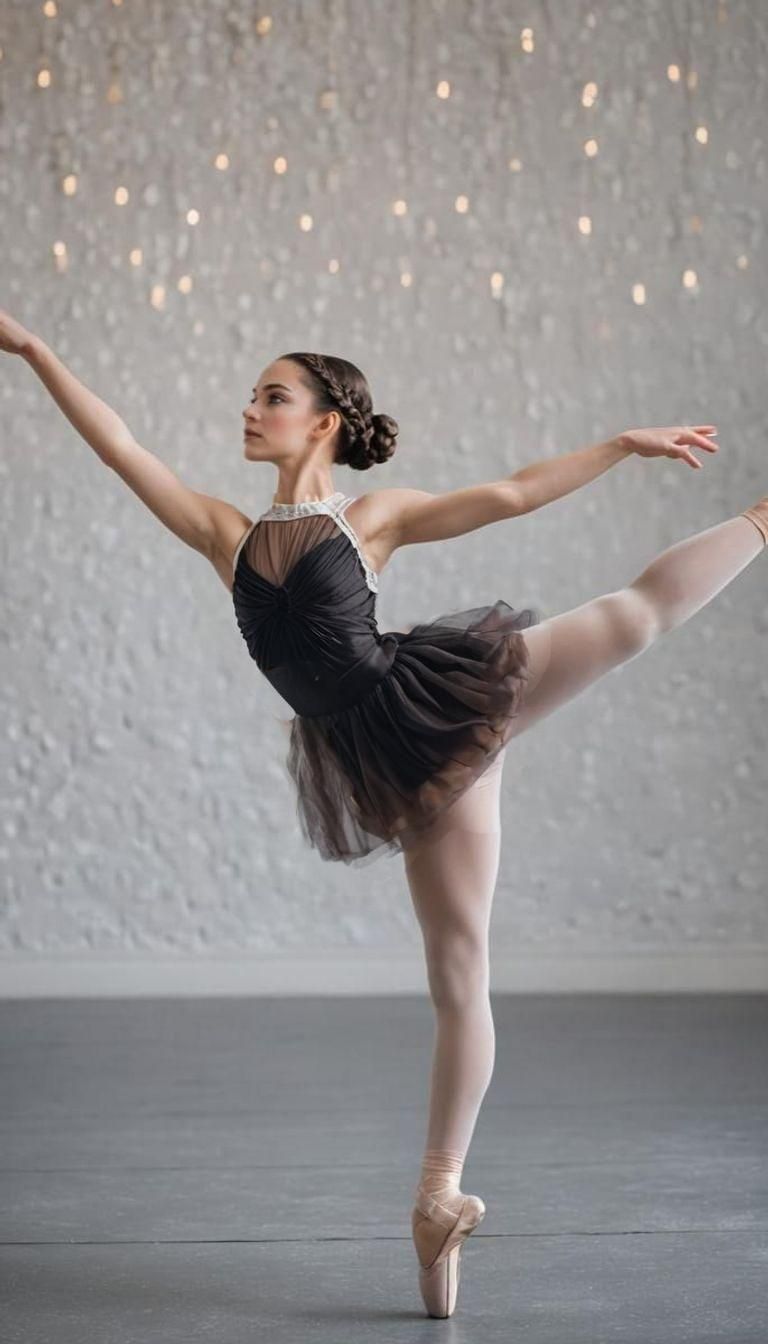 Graceful Ballerina in White: Professional Photography