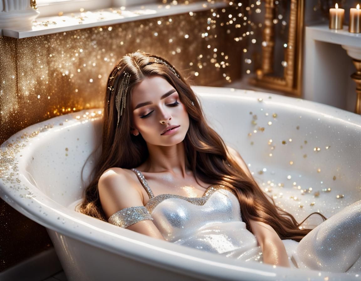 Glitter Bath: Fine Art Photography of a Girl