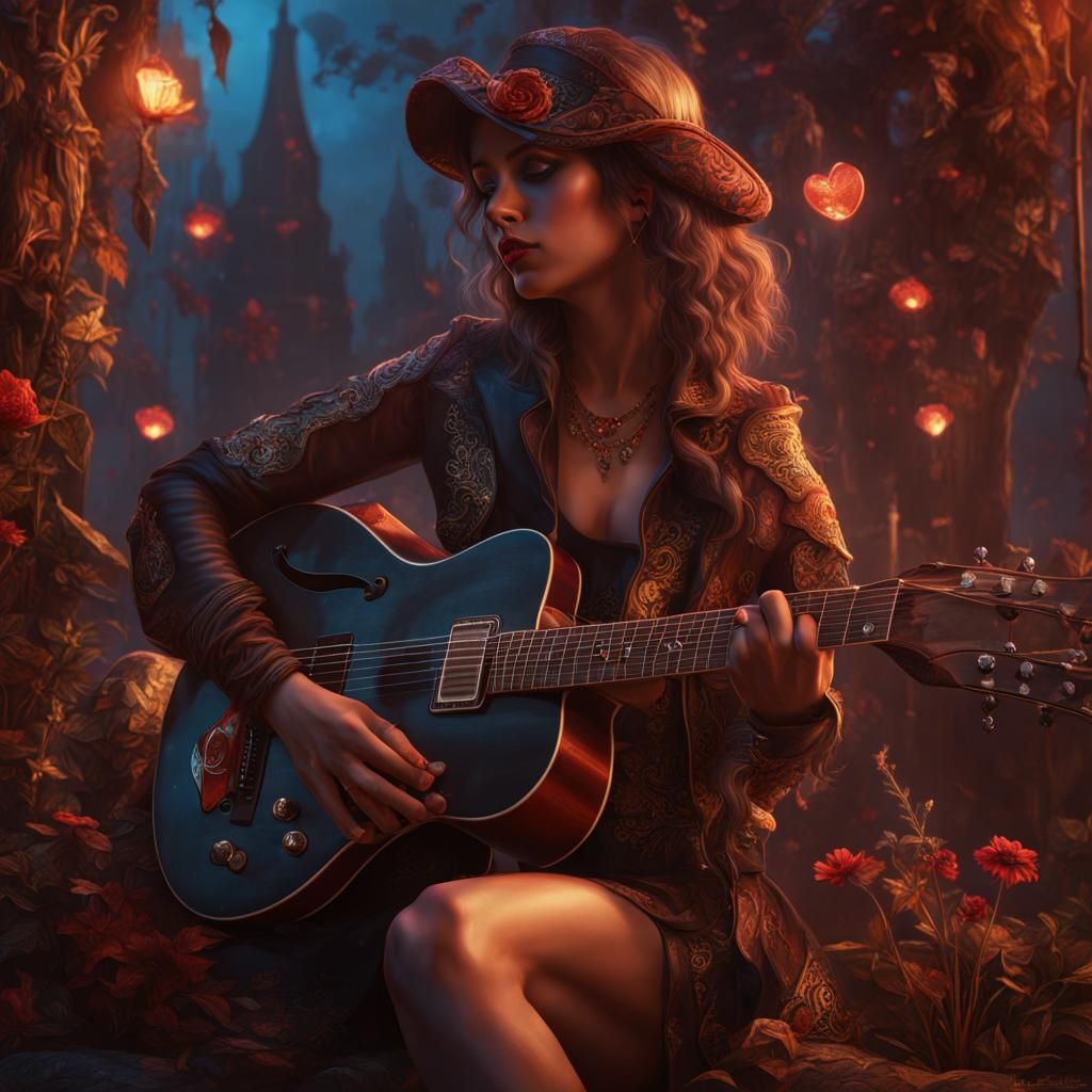 Blind Girl's Love: Detailed Matte Painting