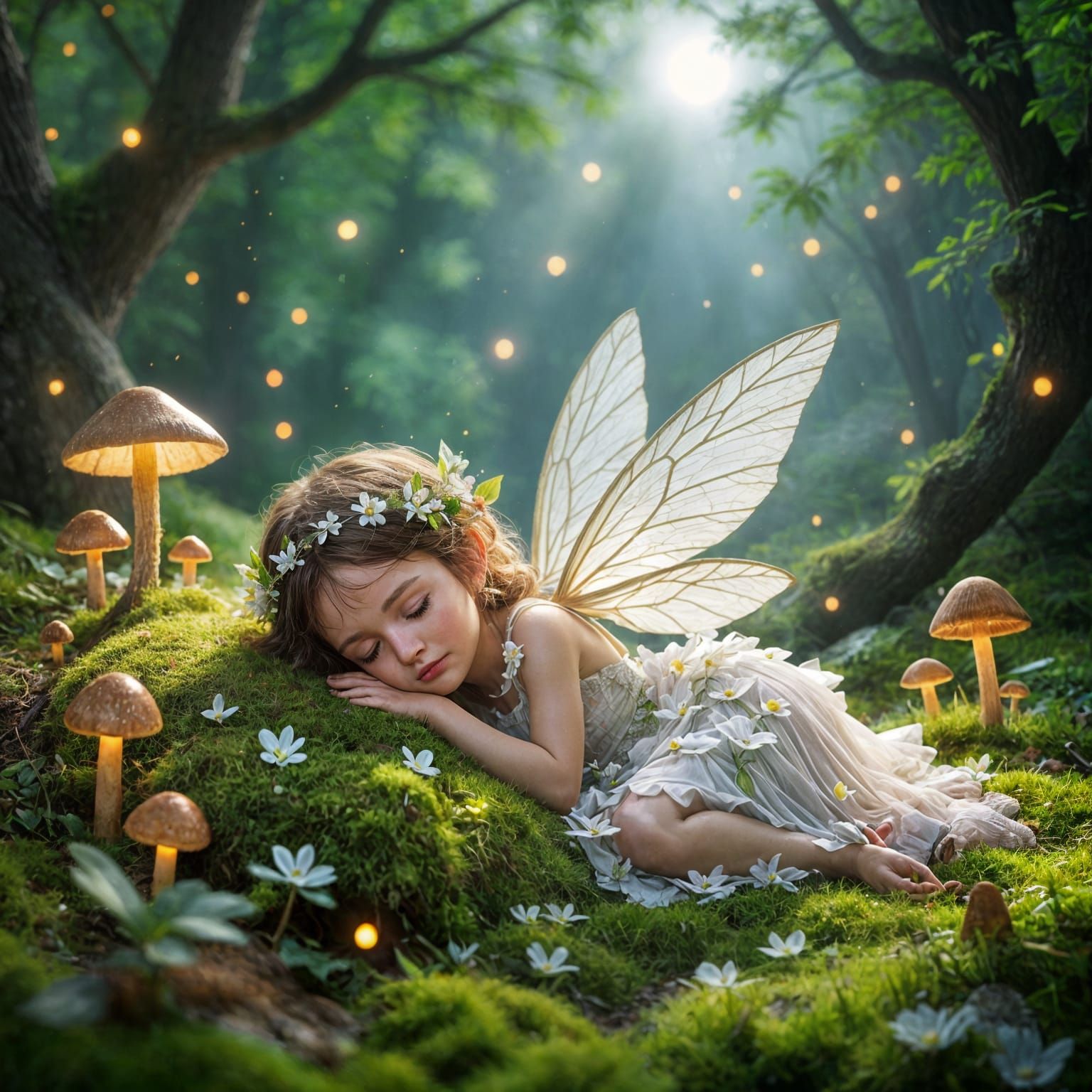 Enchanted Forest Elf Child As 3D Render