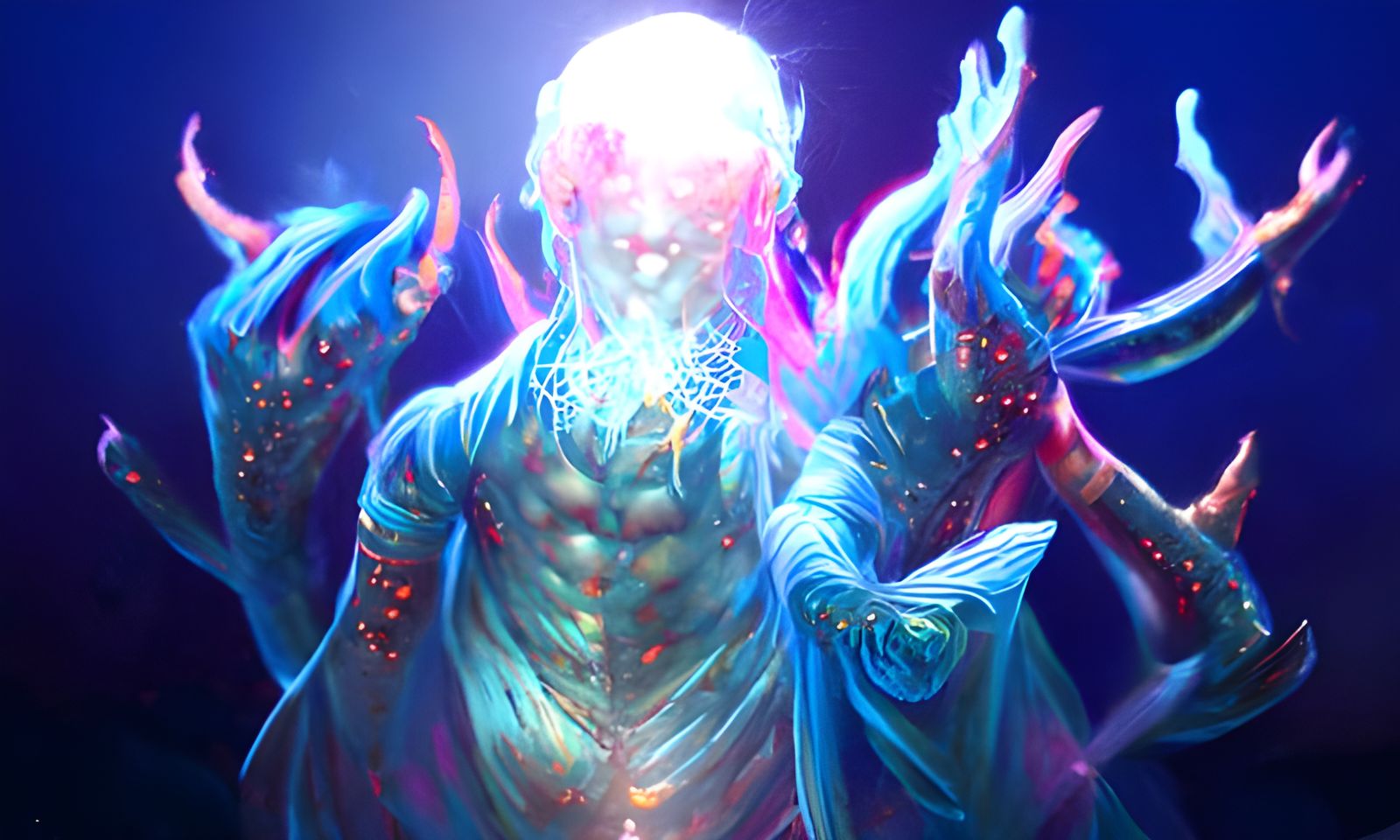 Cosmic Crustacean: Holographic Dark Fantasy Creature