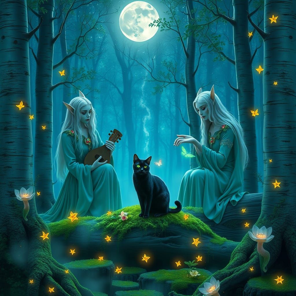 Whispers of Ancient Wisdom in an Enchanted Forest Cathedral