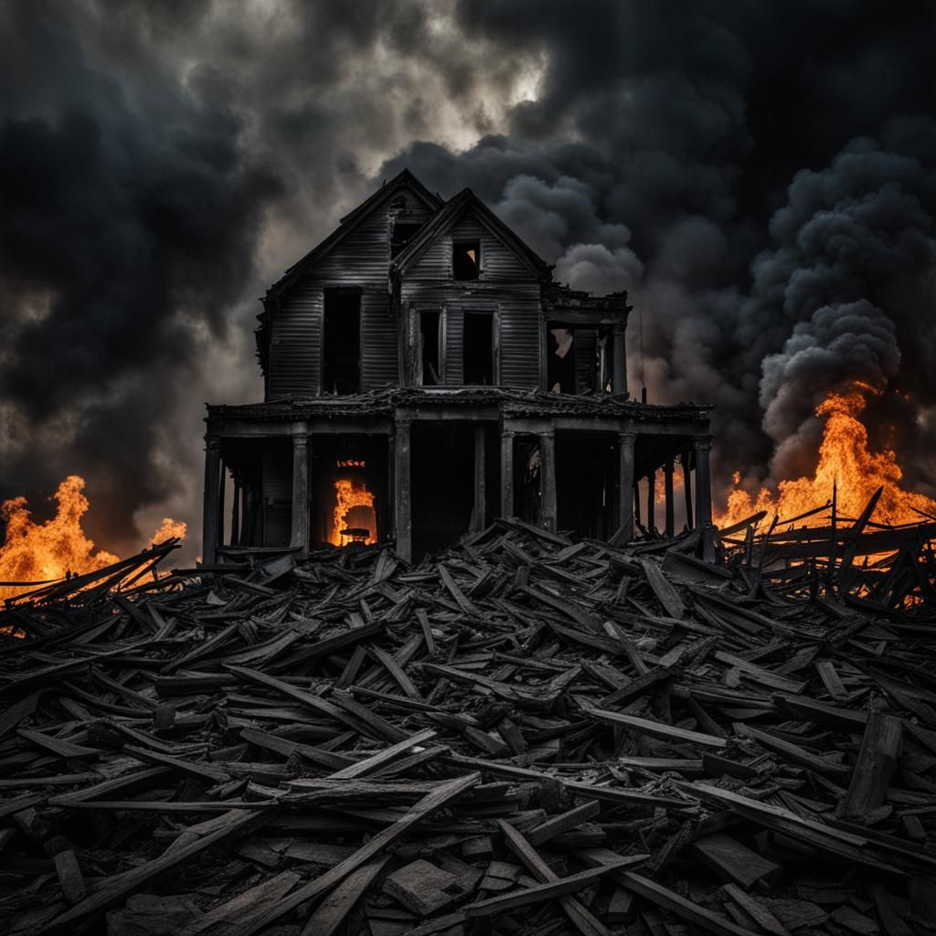 Eerie Gothic Cathedral in Blue Light