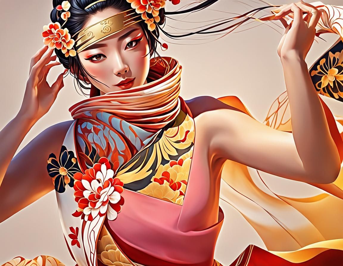 Japanese woman is beautiful like a lotus flower  /05