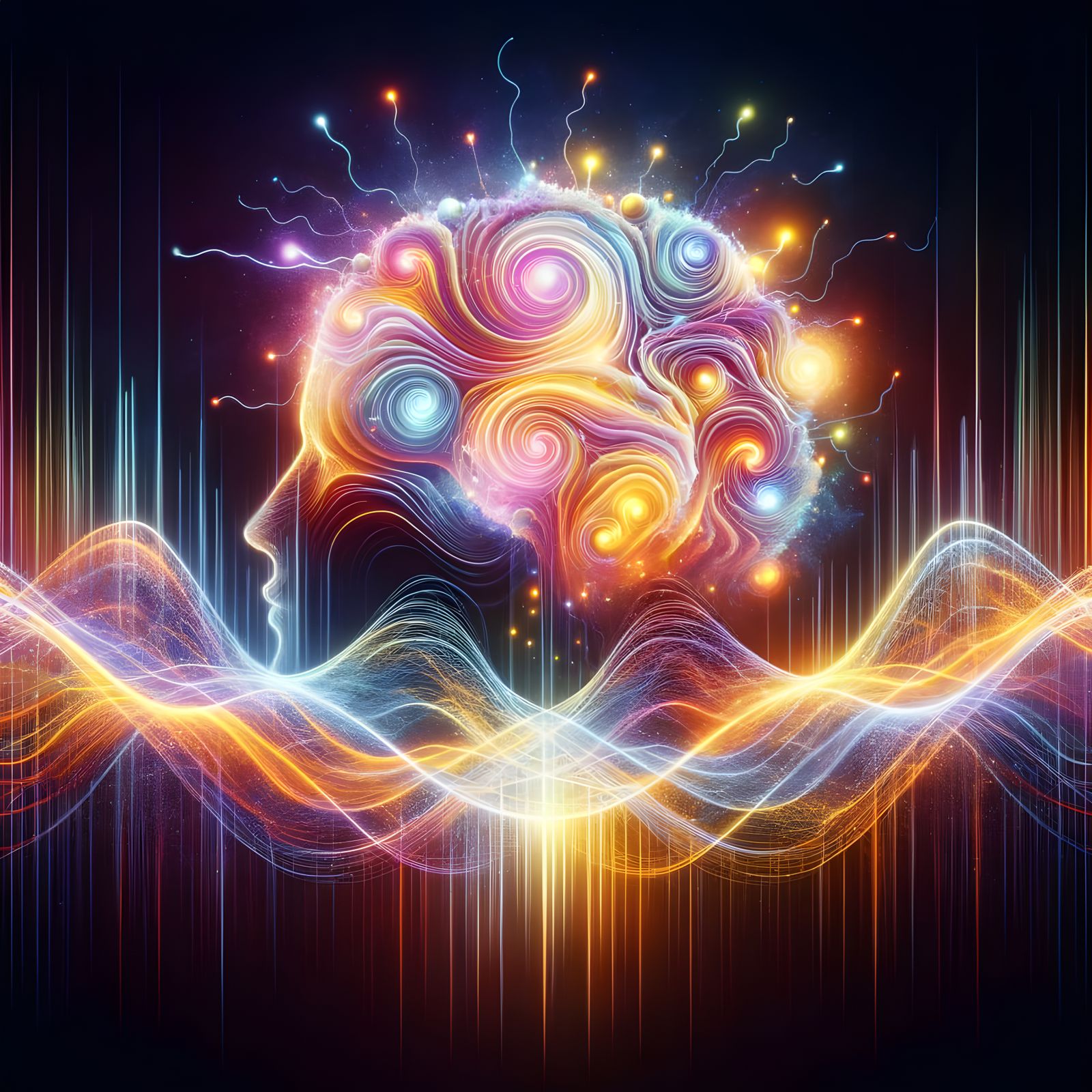 Resonant Brain Waves: Oscillatory Energy Patterns