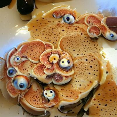 Surreal Eyeball Pancakes: A Culinary Abomination