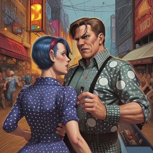 Polka Never Dies in Comic Book Style