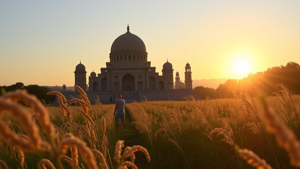 AI-Generated Scene at Golden Hour