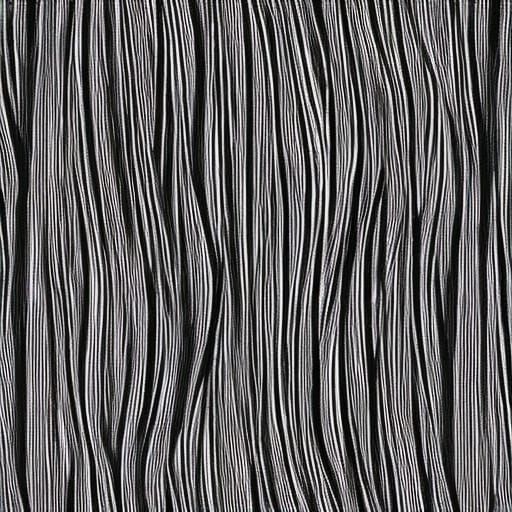 Abstract Black Line on White Background