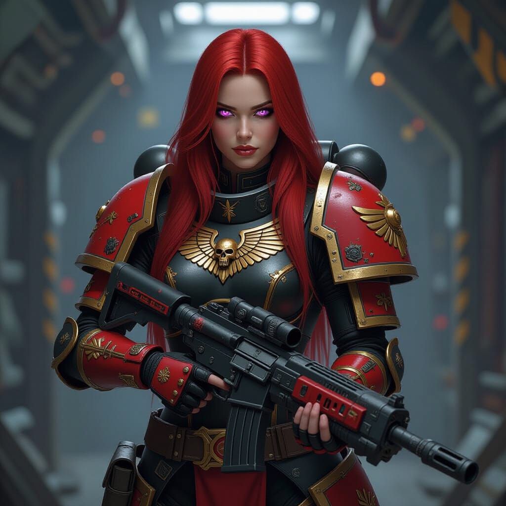 Create a character full body portrait for a pretty female Wa...