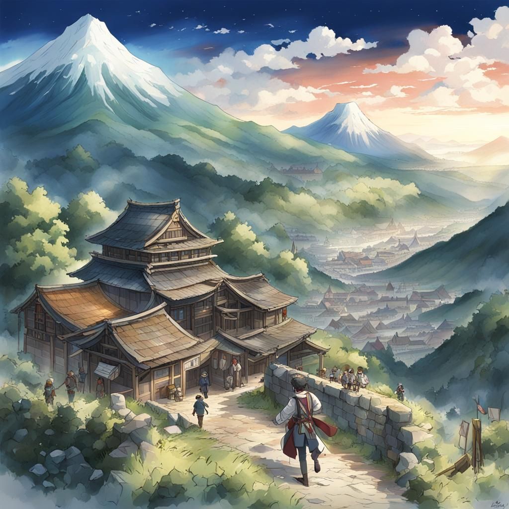 Mountain Culture of 1812 in Anime Style
