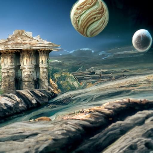 Detailed Matte Painting of Jupiter
