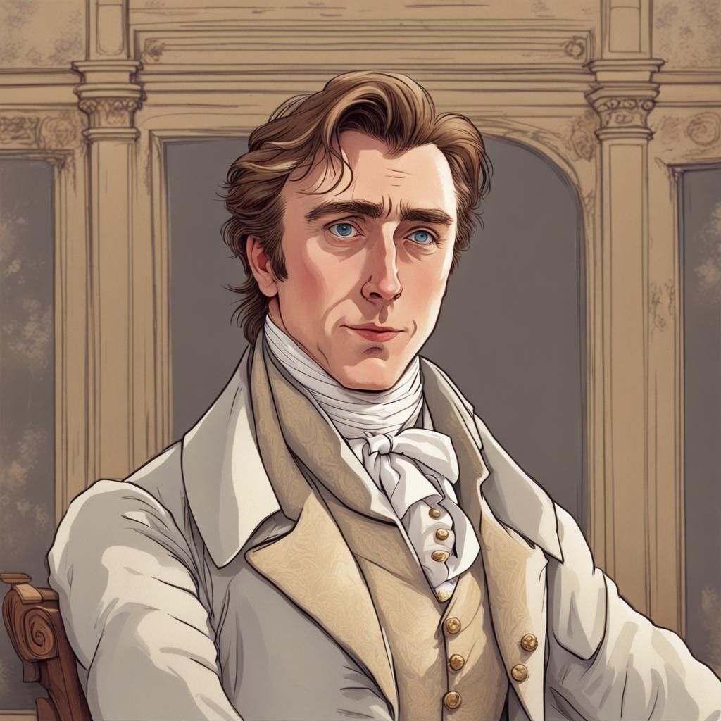 Young Gentleman in Regency Era Style